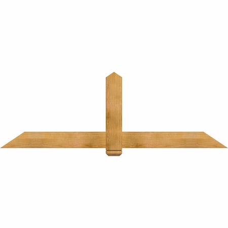 Ekena Millwork Eugene Rough Sawn Timber Gable Bracket, Western Red Cedar, 84"W x 28"H x 2"D x 6"F, 8/12 Pitch GBW084X28X0206EUG00RWR